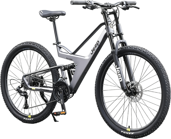 Jeep CR890 마그네슘 다운힐 풀샥 MTB 산악자전거, 스톤 그레이, 26인치, 24단, 1개