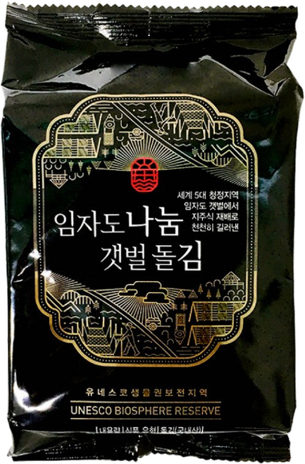 장수왕 임자도 나눔 갯벌 돌김 식탁김 (18g x 30봉) /조미김 도시락 김 재래김, 1개, 18g(18g x 30봉)