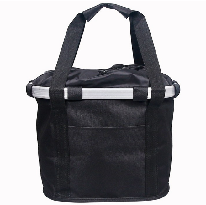 반센트 자전거바구니 접이식장바구니 탈부착 미니벨로 앞바구니, 블랙, 3개