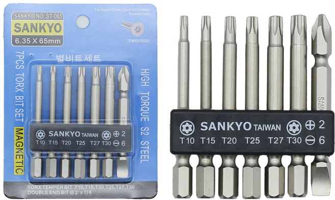 sankyo 별비트세트7P (ST-065) 드릴비트 별렌치 65mm, 1개