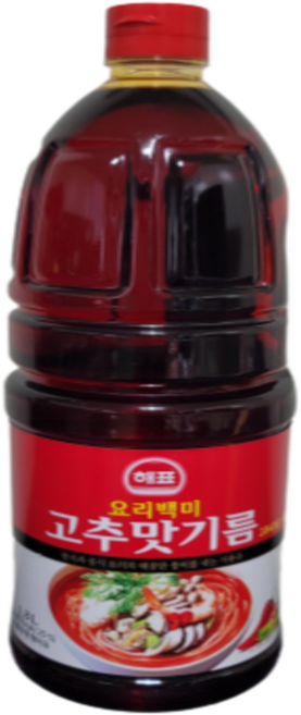 해표 요리백미 고추맛기름, 1.8L, 6개