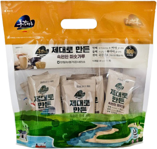 영월농협 동강마루 국산100% 미숫가루스틱, 45g, 60개