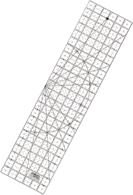 올파 OLFA 재단자 곡선자 퀼트용 자 QR-6x24, 1개