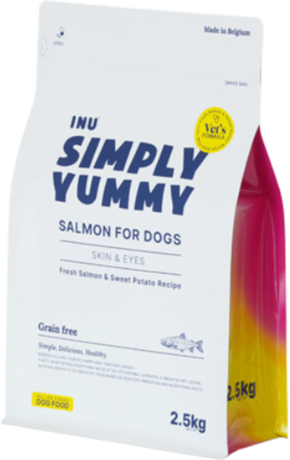 아이누 심플리야미 살몬포독 스킨앤아이즈 가수분해 강아지 저알러지 눈물 사료, 1개, 2.5kg, 연어