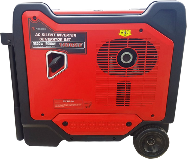 나가사키 9kw 대용량 산업용 발전기 인버터 고급형 단상 삼상 발전기 NS-14000IE, 1개