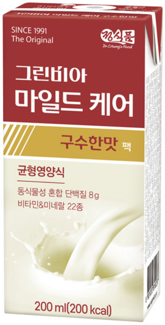 그린비아 마일드케어 구수한맛 구수 팩, 32개, 200ml