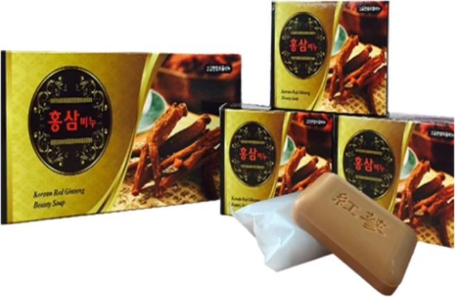 미사랑C&C 고급한방 미용비누 홍삼비누, 70g, 3개