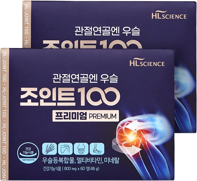 관절연골엔 우슬조인트100 프리미엄, 60정, 2개 - 쿠팡