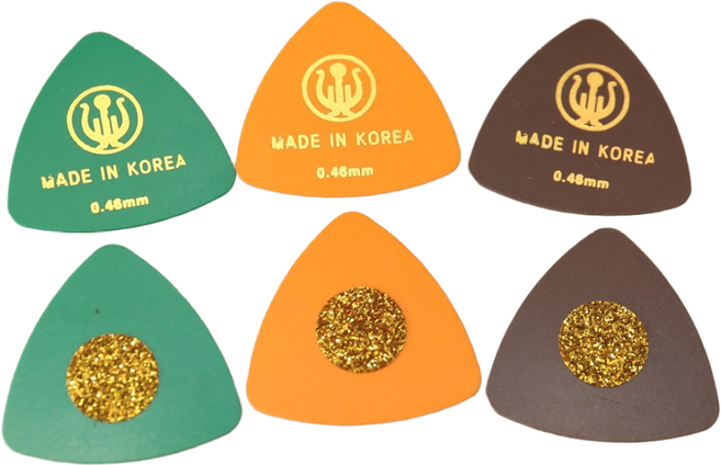 국산 미끄럼방지 피크 삼각형 0.4 0.46 0.5 던롭피크 물방울 1.0 1.14 1.2 1.5 통기타 일렉기타, 1개