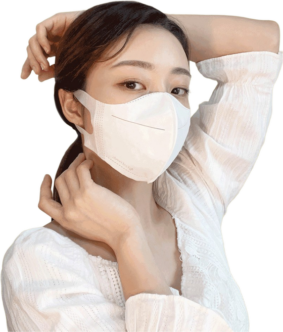 오가닉 새부리형 마스크 대형 화이트 블랙 베이지 100매 3컬러 MB필터 국내생산, 1개