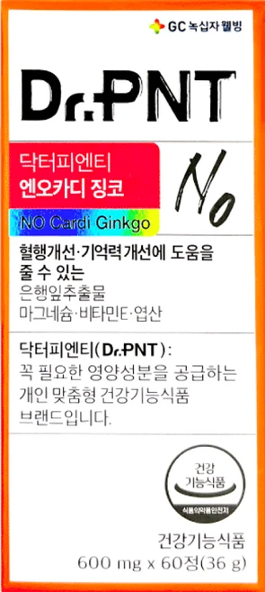 닥터피엔티 엔오카디징코 비니트록스 혈액순환개선, 60정, 1개 - 쿠팡