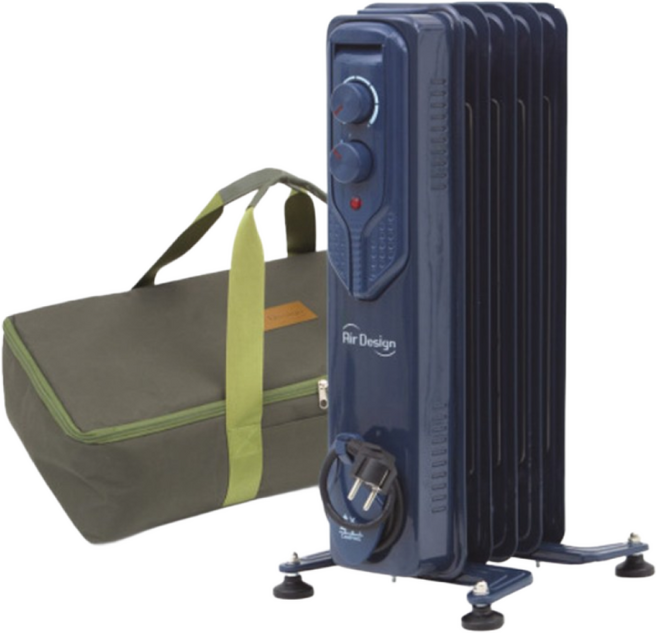 전기 라지에이터 캠핑용 500W 전기 욕실 가정용 방수 화장실 라디에이터 동파방지 방열기, 블루 캠핑용 라디에이터+전용가방 5핀 500W