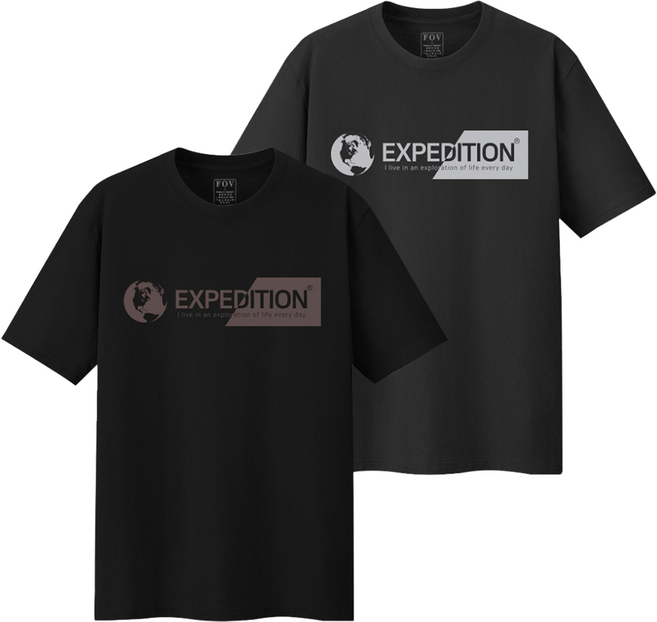 (당일발송)빅사이즈 L~4XL까지 남자 반팔티 데일리 익스페디션 EXPEDITION 남여공용 반팔 티셔츠