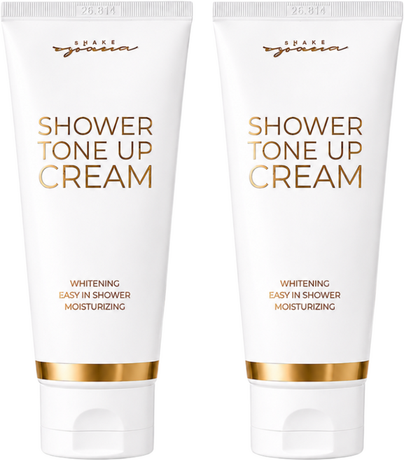 [단독 증정] 스파나 인샤워 바디 톤업크림 리뉴얼 150ml 샤워하면서 씻어내는미백 화이트닝 안 묻어나는 샤워미백크림, 2개