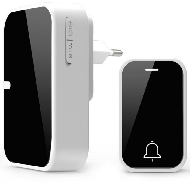 Ditwo 방수 무선 초인종 배터리 없이 자체 구동 도어벨, 혼합색상, 1개