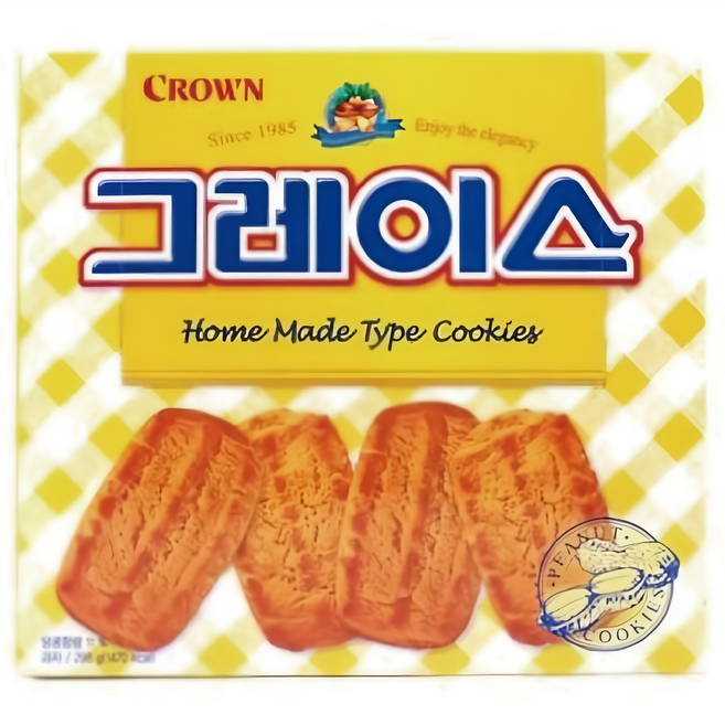 크라운 그레이스 비스켓, 298g, 5개