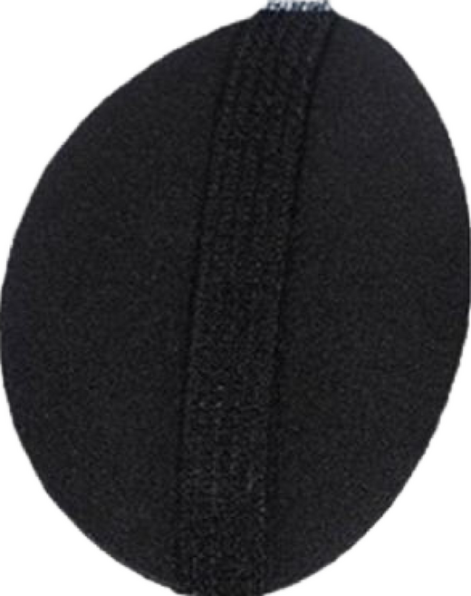 헤어볼륨패드 2개 1세트 헤어뽕 머리뽕 뒤통수 정수리, 블랙