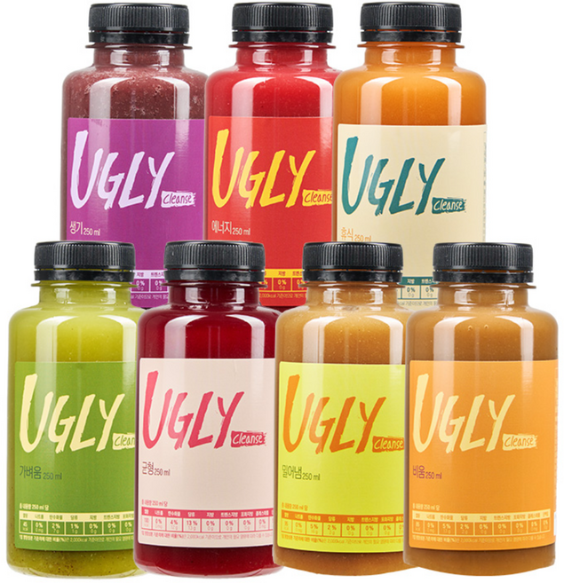 굿스푼 클렌즈 주스 원데이(24시간) 48시간 72시간 7종 프로그램 ABC CCA 해독 쥬스 그린스무디, 250ml