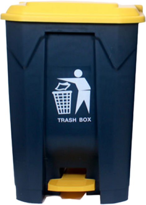 짐보이 대형 쓰레기통 50L, 혼합색상