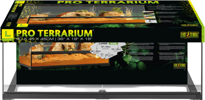 EXOTERRA 엑소테라 테라리움 사육장 90X45X30, 댁내 직배송, 1개