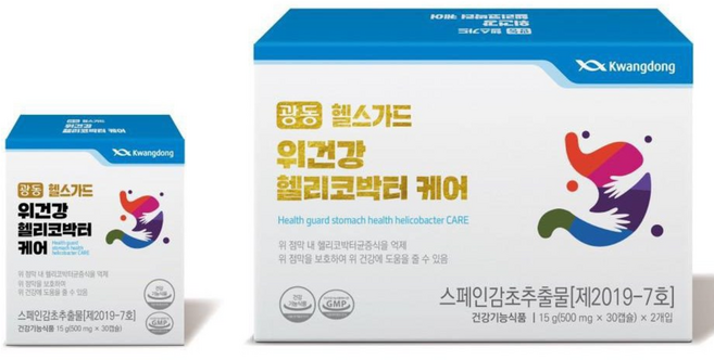 광동 헬스가드 위건강 헬리코박터 케어, 2개, 30정