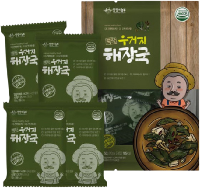 양양의농부 뚝딱 즉석 우거지 해장국, 10g, 10개