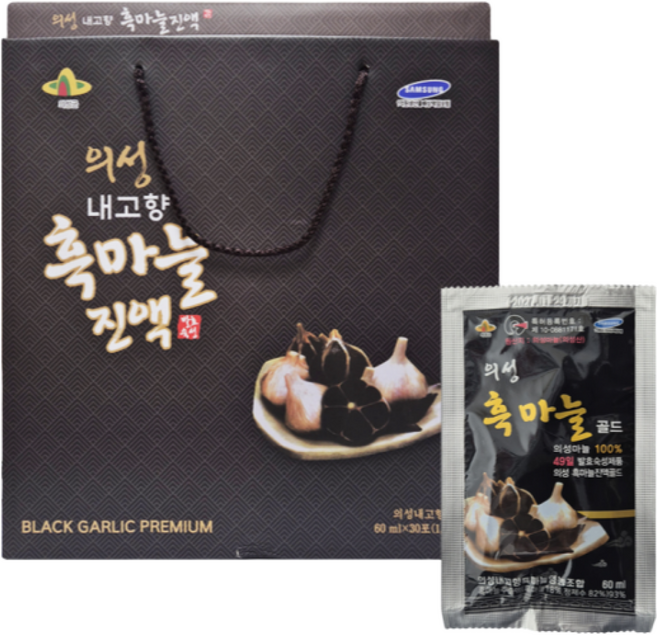 [굿피플] 의성흑마늘진액30포 면역력 기력회복 피로회복, 1.8L, 1박스