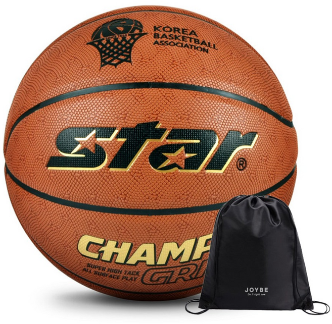 STAR 스타 농구공 챔프 그립 CHAMP GRIP BB4657, free + JOYBE 공가방, 1개
