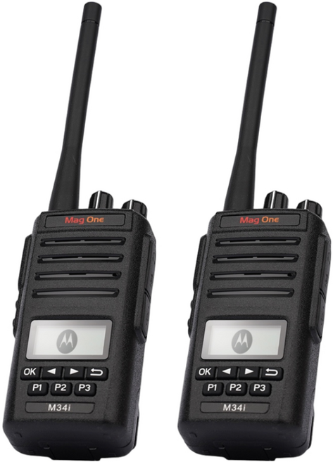 모토토라 고성능 디지털 업무용무전기 M34i 2대 풀세트, 1개