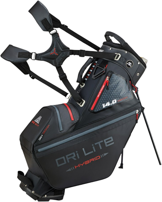 빅맥스골프 드라이 라이트 하이브리드 투어 스탠드 캐디백 골프백, 블랙