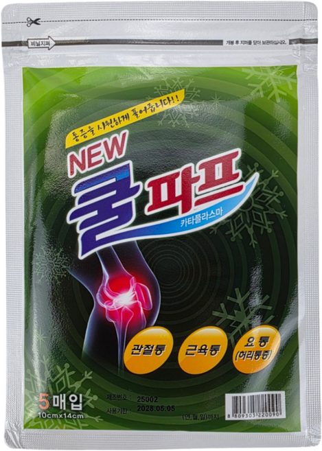 대일제약 대일쿨파스 냉각찜질효과 소염진통, 5매, 10개