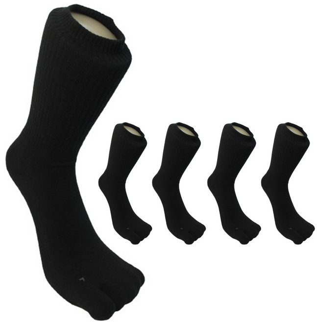 이중쿠션 도톰한 파일 이중쿠션 엄지발가락 족발 타비양말5P