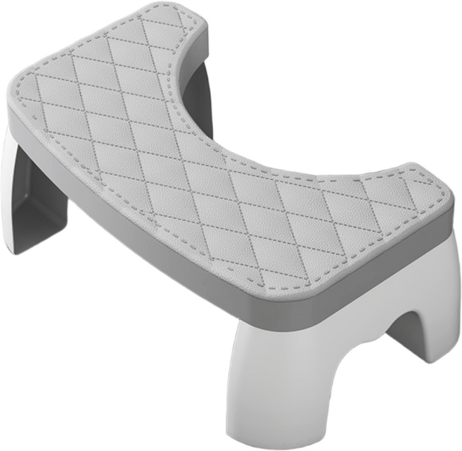 에브리샤인 튼튼한 프리미엄 욕실 변기 발판, 그레이