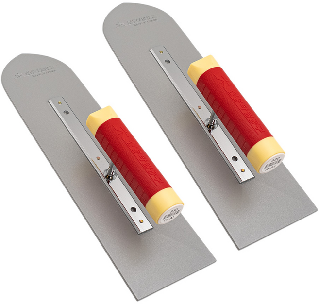 신용 타일 미장 고대 알미늄 알루미늄 흙손 기고대 330mm, 라운드, 2개