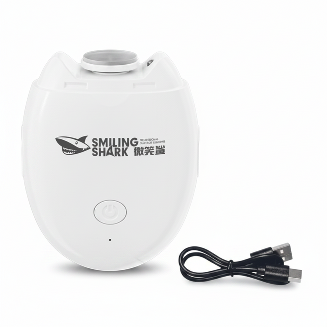 微笑鯊 電動磨甲器 輕量手電筒, 1個, 微笑鯊 MJ-Q01白 電動磨甲器, 白