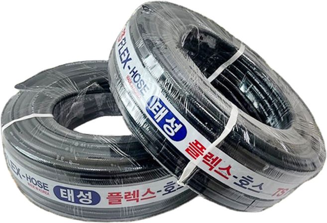 국산 흑편사호스 16mm x 50M 이끼가 끼지 않는 호스 물호스, 1개