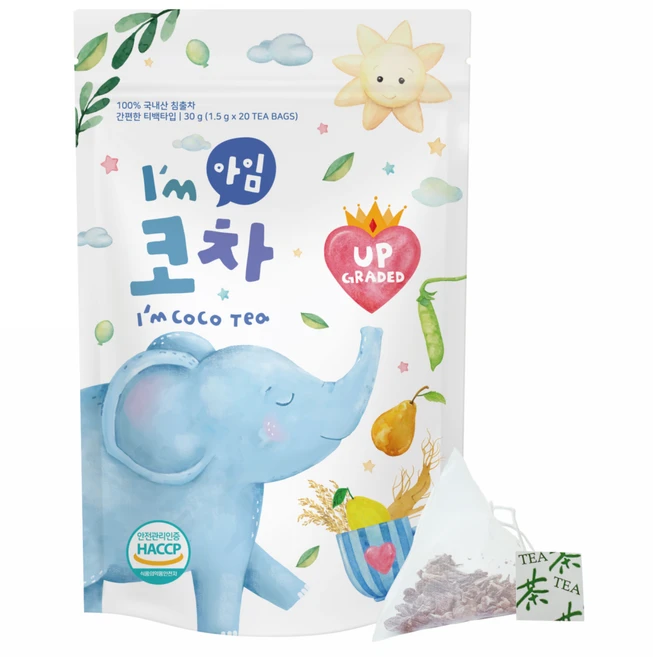 코리인제이아일랜드 배도라지 작두콩 아임코차 1.5g x 20p, 1개 - 쿠팡