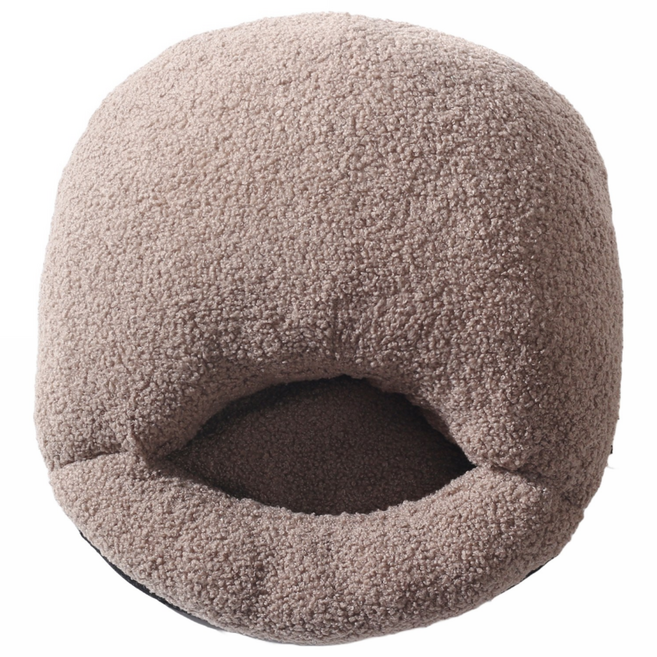 LOVISH 발방석 온열전기풋워머, 댕방석 베이지그레이