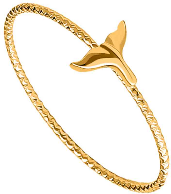 골드앤 14K/18K 베이직 컷팅 고래꼬리 반지