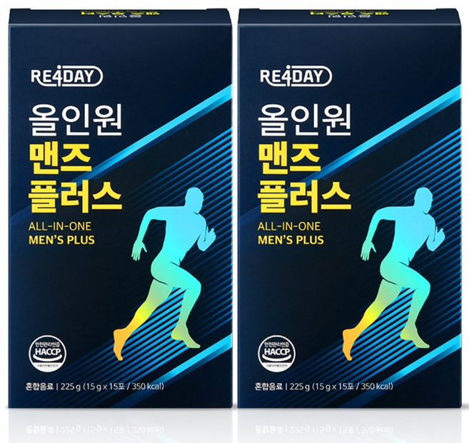 [본사 공식]리포데이 올인원 맨즈플러스 (30포) (15포 X 2BOX), 2박스, 15회분