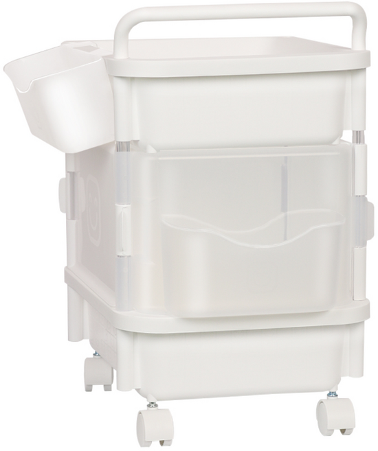 리빙스마일 포켓도어 기저귀정리함 2단, 화이트, 1개