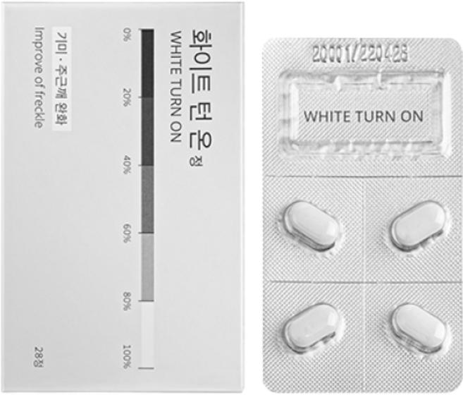 화이트 턴 온 정 4주분, 28정, 1개