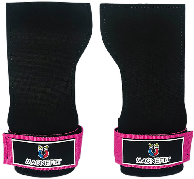모찌그립 마그네핏 손바닥보호대 크로스핏그립 짐내스틱 헬스, 핑크, 1개
