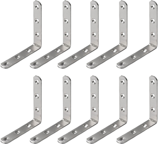 공구라면 ( 09RM ) 선반 앵글 스텐 꺽쇠 10pㄱ자 브라켓, [선택09] 스텐 꺽쇠-20100, 10개