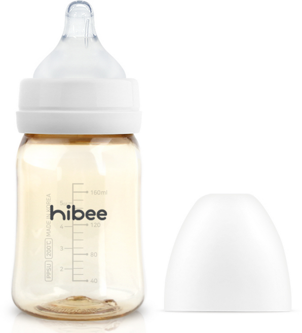하이비 PPSU 배앓이방지 젖병 170ml, M(3개월이상), 화이트, 1개
