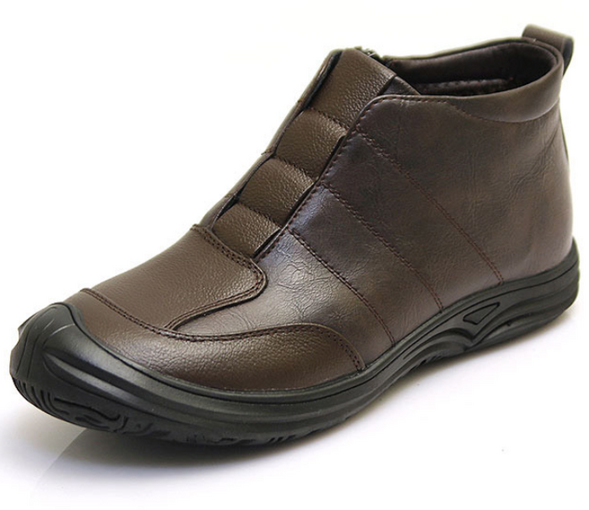 [모피어스]가죽 털 안감 하이탑 남성캐주얼화 구두 부츠 방한화 BK H5082