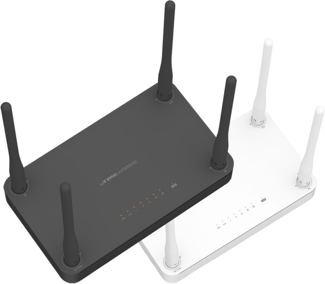 아이피타임 듀얼밴드 와이파이6 유무선공유기 AX3000SE (블랙 화이트) CAT6 랜케이블 증정, 1개, AX3000SE 화이트