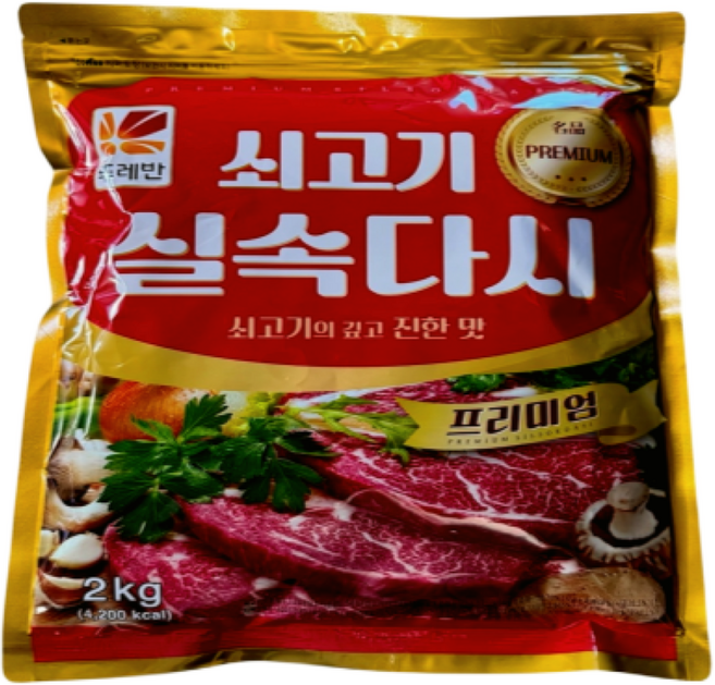 뚜레반 쇠고기 실속 다시다, 6개, 2kg