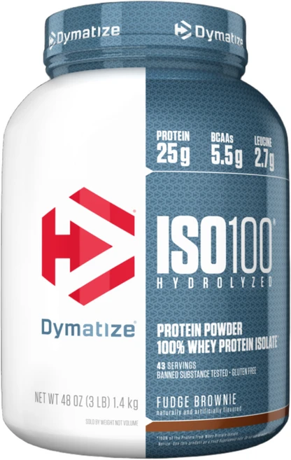 다이마타이즈 ISO 100 웨이 프로틴 파우더 단백질 보충제, 퍼지 브라우니(Fudge Brownie), 1개, 1.4kg - 쿠팡