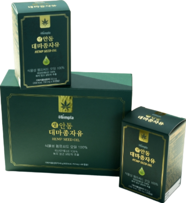헴플라 생 안동 대마종자유 캡슐 세트 750mg x 60캡슐, 60정, 1세트